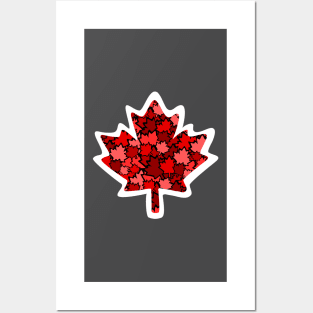 Canadian Maple Leaf - Vino di foglie Posters and Art